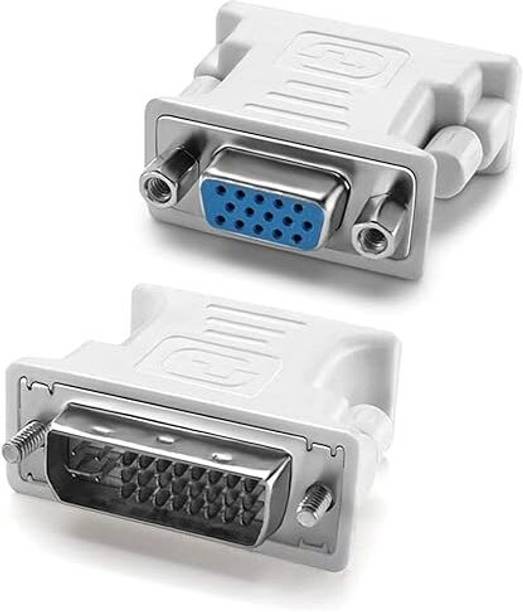 ULTRABYTES DVI to VGA Adapter, DVI-I 24+5 to VGA Male to Female Converter Connector Gaming Adapter