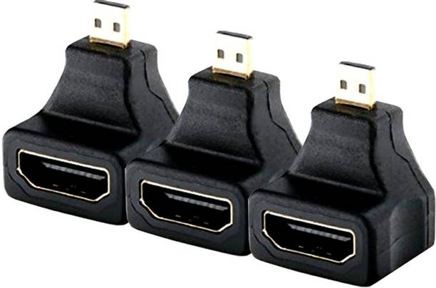 MX HDMI Female To Mini HDMI Male Right Angle Connector, MX3665 (PACKOF3) Gaming Adapter