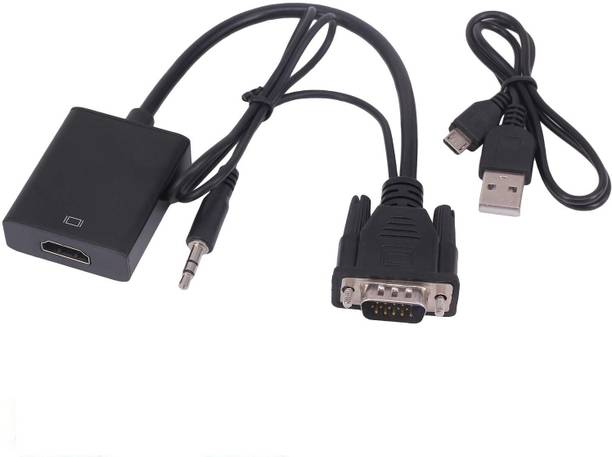 OG X NEXA WITH DEVICE VGA to HDMI Adapter, Gold-Plated VGA to HDMI Converter Gaming Adapter