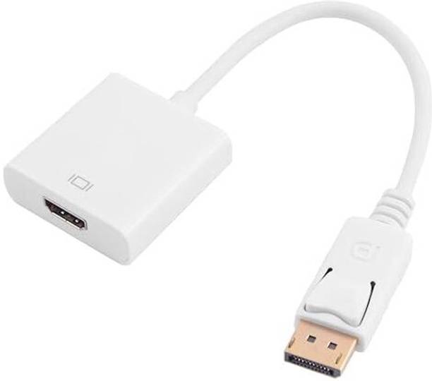 ULTRABYTES Display Port to HDMI Adapter, 1080p Display Port DP to HDMI Compatible with Computer, PC, Monitor, Projector,TV HDMI Connector