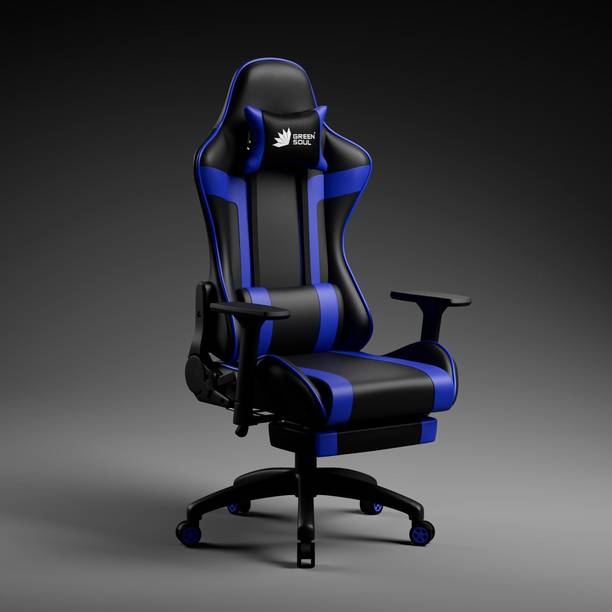 GREEN SOUL Raptor Pro Racing Edition Ergonomic Premium PU Leather| Massager & Legrest Gaming Chair