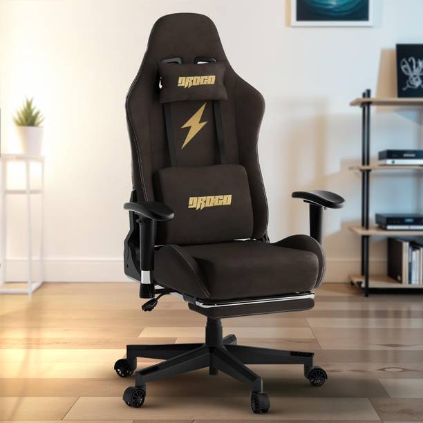 Drogo Ergonomic Gaming Chair with Luxurious Suede Fabric Head Massager Office Computer Gaming Chair