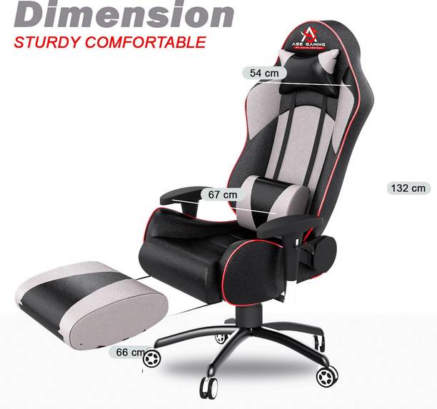 ASE Gaming Gold Series With Footrest Ergonomic Gaming Chair with Head & Lumbar Pillow Gaming Chair