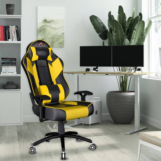 ASE Gaming Modren Series With Footrest Ergonomic Gaming Chair with Head & Lumbar Pillow Gaming Chair