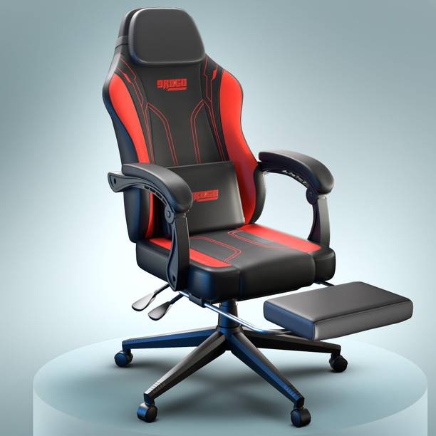 Drogo Ergonomic Onyx Gaming Chair with Premium PU Leather,Armrests,Adjustable Neck Gaming Chair