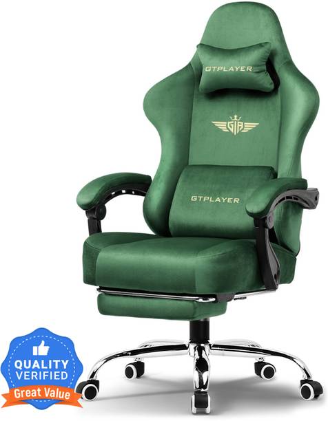 GTPLAYER Premium Gaming Chair, Ergonomic, Footrest, 360° Swivel, Neck & Back Support. Gaming Chair