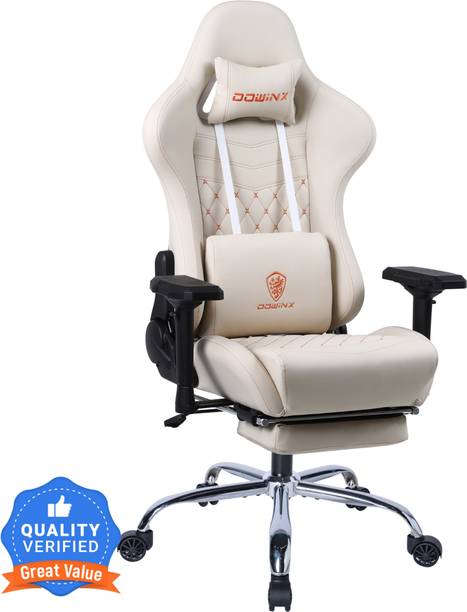 dowinx Premium Gaming Chair Ergonomic Design with Massager & Footrest, 360Swivel, Neck & Back Support Gaming Chair