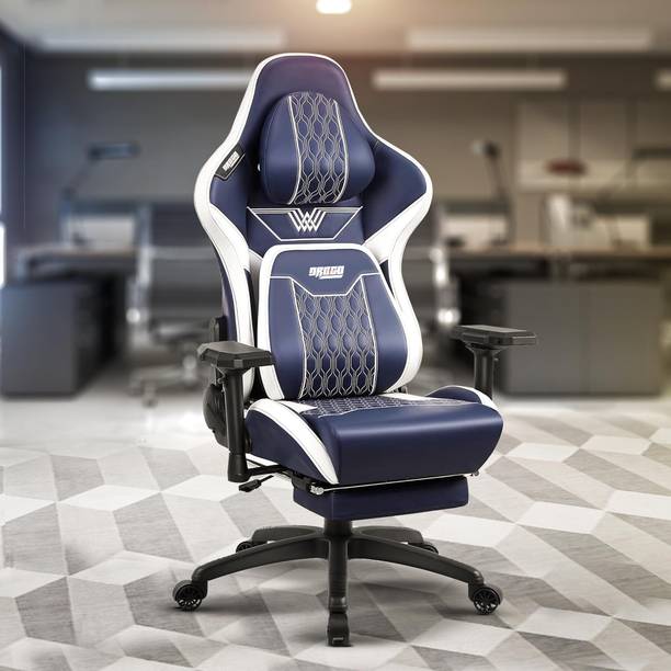 Drogo Ergonomic Gaming Chair with 4D Armrest Adjustable Seat, Foot Rest, Full Recline Gaming Chair