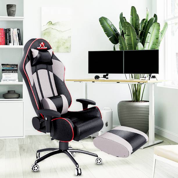 ASE Gaming Gold Series With Footrest Ergonomic Gaming Chair with Head & Lumbar Pillow Gaming Chair