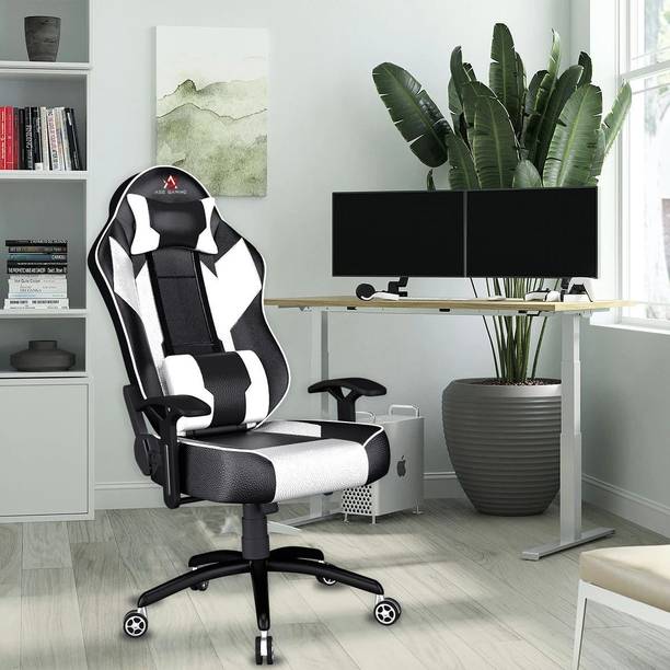 ASE Gaming Modren Series With Footrest Ergonomic Gaming Chair with Head & Lumbar Pillow Gaming Chair