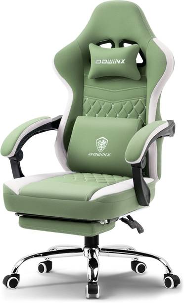 dowinx Multi-Functional Ergonomic Gaming & Computer Chair Cooling Gel Pad, Breathable Fabric, Massage Cushion, Lumbar Pillow, Footrest Gaming Chair