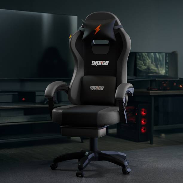 Drogo High Back Ergonomic Gaming Chair with Adjustable Neck, Armrest PU Leather Gaming Chair