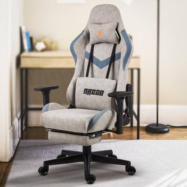 Drogo Multi-Purpose Ergonomic Gaming Chair with Head & USB Massager Pillow, PU Leather Gaming Chair