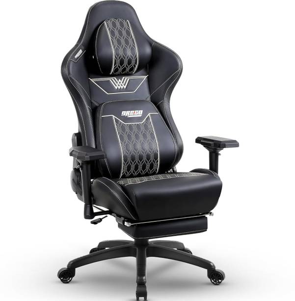 Drogo Ergonomic Gaming Chair with 4D Armrest Adjustable Seat, Foot Rest, Full Recline Gaming Chair