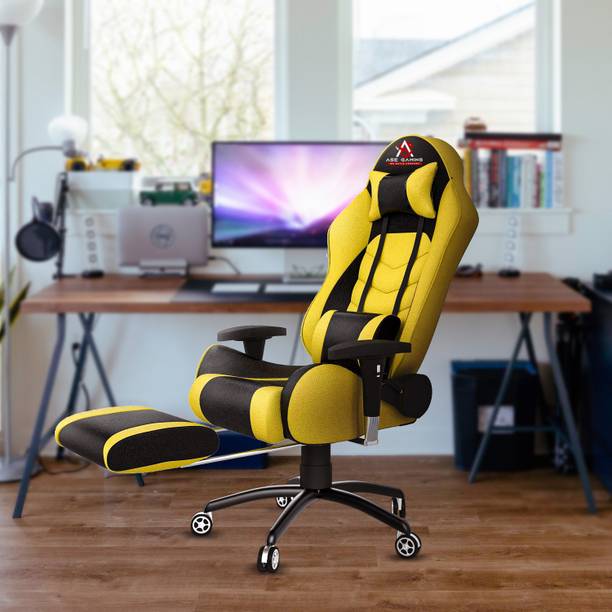 ASE Gaming Gold Series With Footrest Ergonomic Gaming Chair with Head & Lumbar Pillow Gaming Chair