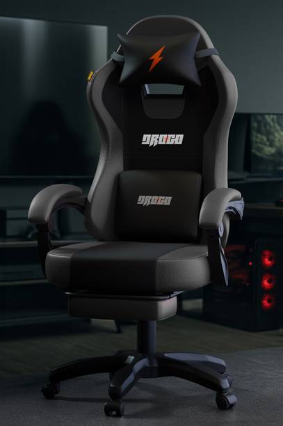 Drogo High Back Ergonomic Gaming Chair with Adjustable Neck, Armrest PU Leather Gaming Chair
