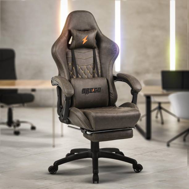 Drogo Multi-Purpose Ergonomic Gaming Chair with Head & Lumbar Pillow, Adjustable seat Gaming Chair