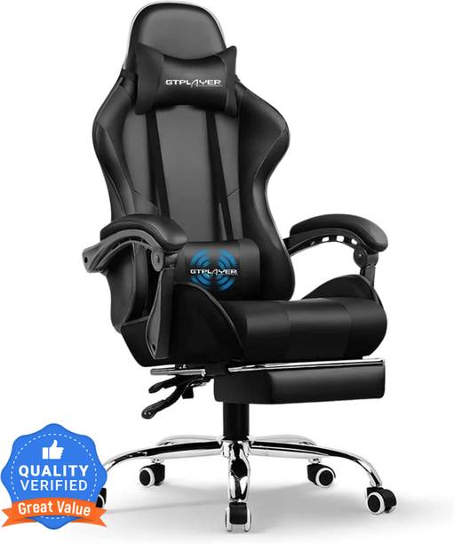 GTPLAYER #1USA Premium Gaming Chair Ergonomic Design with Massager & Footrest, 360Swivel, Neck & Back Support Gaming Chair