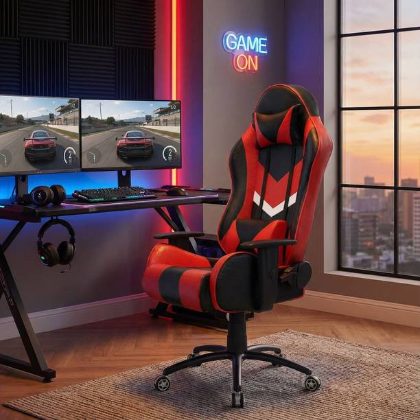 ASE Gaming Gold Series Gaming Chair with 180 Degree Reclining And Black Metal Base Gaming Chair