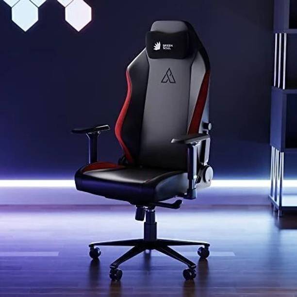 GREEN SOUL Assassin Ergonomic | Luxe Hybrid Leatherette, 4D Armrest, 2D Lumbar Support Gaming Chair