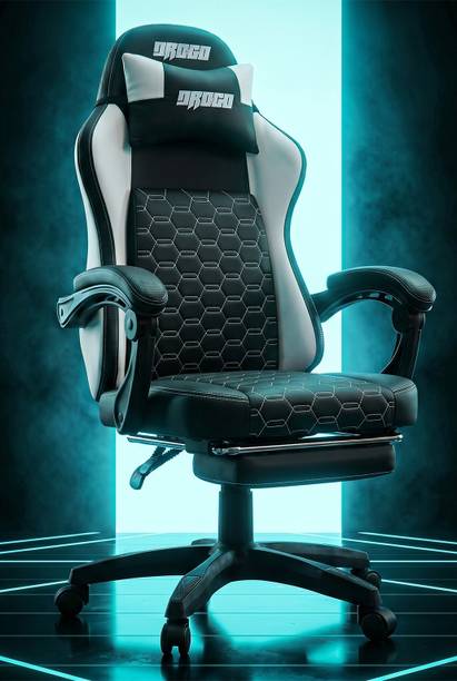 Drogo Pulse Ergonomic Gaming Chair, PU Leather, Lumbar Support, Recliner & Footrest Gaming Chair