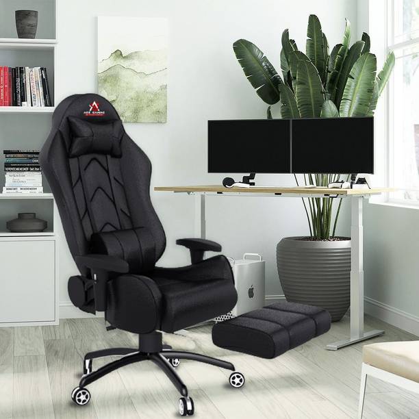 ASE Gaming Gold Series with 180 Degree Reclining And Black Metal Base Gaming Chair