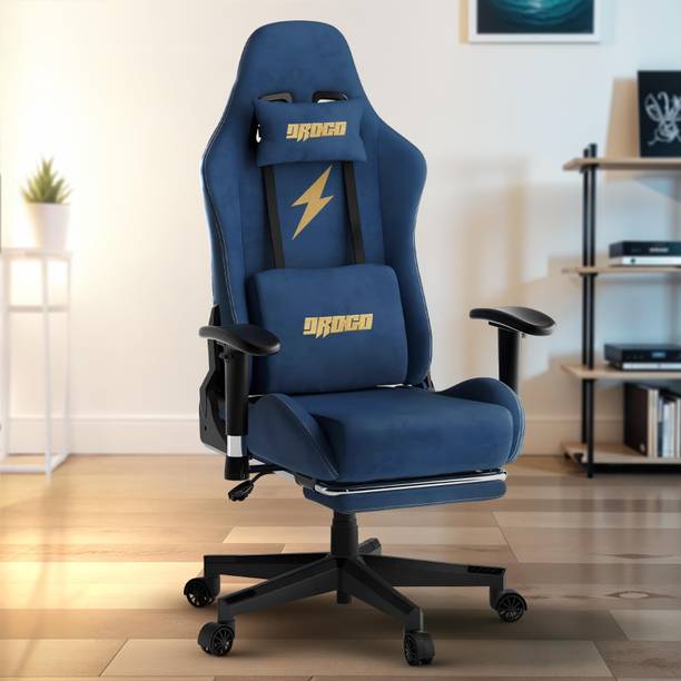 Drogo Ergonomic Gaming Chair with Luxurious Suede Fabric Head Massager Office Computer Gaming Chair