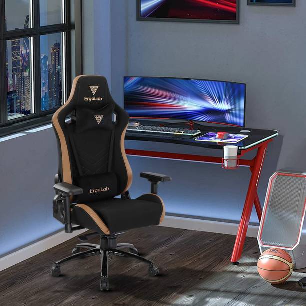 ErgoLab Dragon Ergonomic Gaming Chair with PU Leather, Adjustable Neck Pillow Gaming Chair