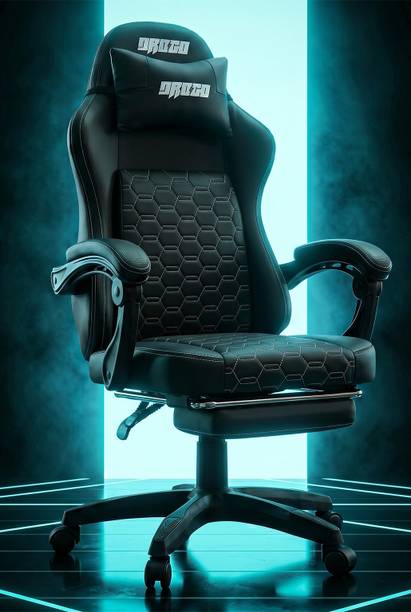 Drogo Pulse Ergonomic Gaming Chair, PU Leather, Lumbar Support, Recliner & Footrest Gaming Chair