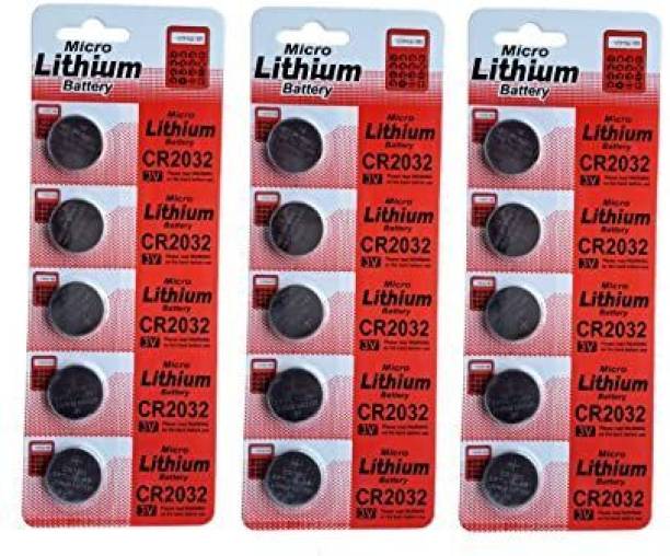 Micro Lithium Coin CR2032 3v cell Battery Computer Calculator,Watch,Camera (15 Pcs) Game Battery