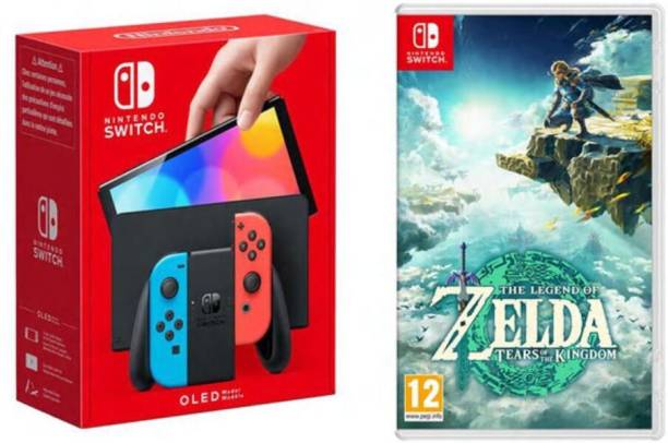 NINTENDO Switch Oled Console 64 GB with The Legend of z...