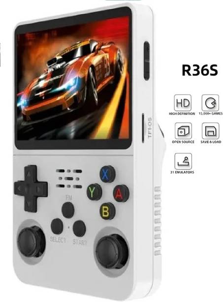 HG WORLD Retro Game R36s gaming console for Portable Style Pocket GameBox Handheld Gaming Consoles 3.5 IPS Screen Rechargeable Battery handheld console Hand video game 64 GB with 15000+Preinstall video game handheld, Best Gift All Ages Mario Game, GTA Vice City