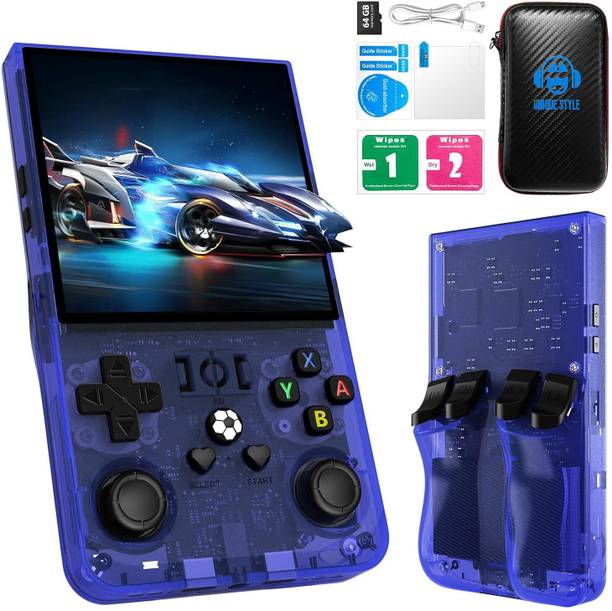 Playtastic R36S Max Retro Game Console 4 inch Retro Emulator System 64 GB with 15000+Preinstall video game Mario ,GTA Vice City