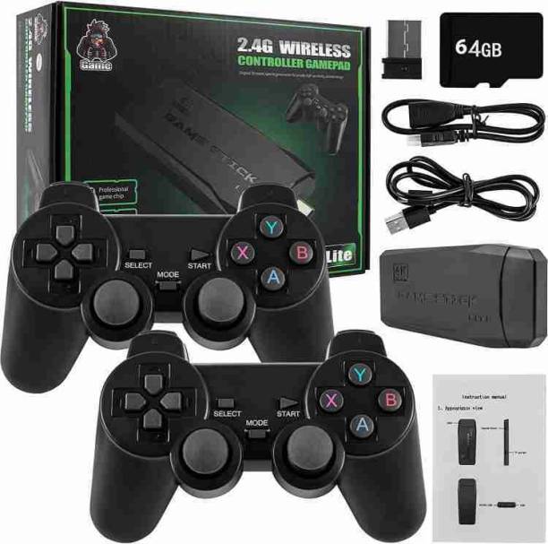 EXtreme 4K Ultra HD Game(Plug and Play in HDMI Port) With 2 Wireless Controller (PS3) 64 GB with Tekken 3, Cadillacs and Dinosaurs, Mortal Kombat, Contra, and all Retro Games