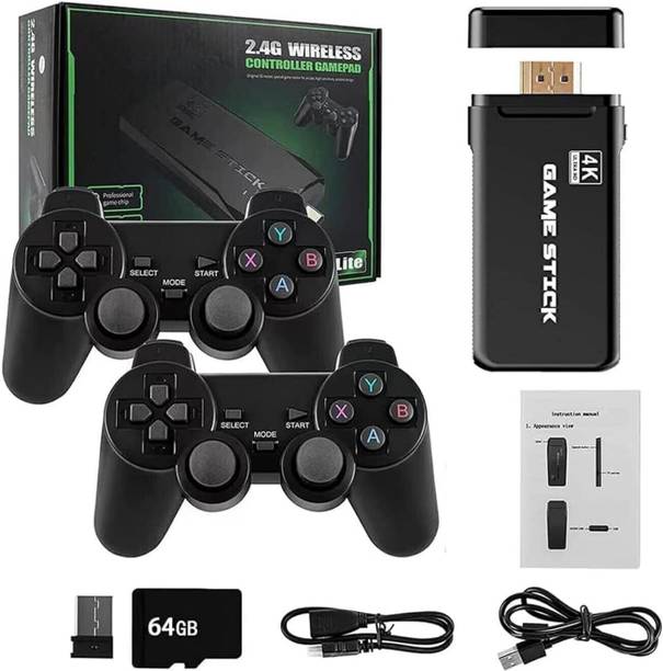 HODOPHILE Wireless video games for tv gaming, Retro gaming console with Game Stick 64 GB with Old School Station Video Games