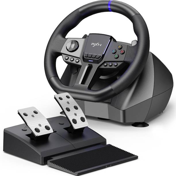 HG WORLD PXN-V900 GEN2 Gaming Steering Wheel,Driving Racing Simulator 270°/900° Rotation with Turning Angle Double Vibrating Force Racing Wheel