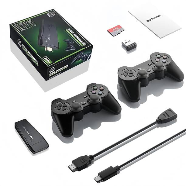Video Game Console with 20000+ Retro Game HDMI Output Dual Player-4KGame Stick1 5th Anniversary Edition
