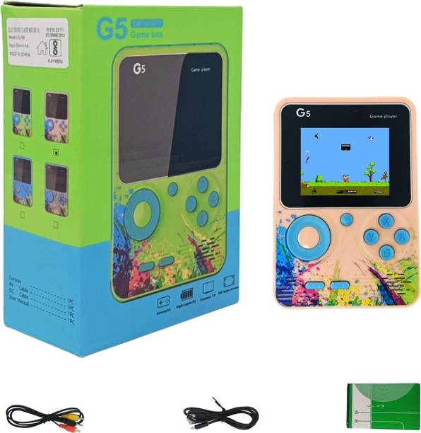 WILDBRAIN Retro G5 Game Box gaming console for tv With Pocket Portable Sup Game Box 3.5TFT 8 GB with Mortal Combat, Mini Video Game for Kids & Modern Gamer, Loved by Fans