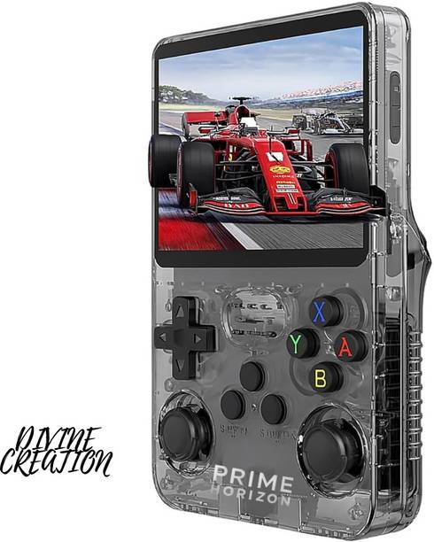 Divine creation R36S Max Classic Handheld Console Built-In Old-School Games, Emulator D61 64 GB with 15000+Preinstall Video Game Mario ,GTA Vice City