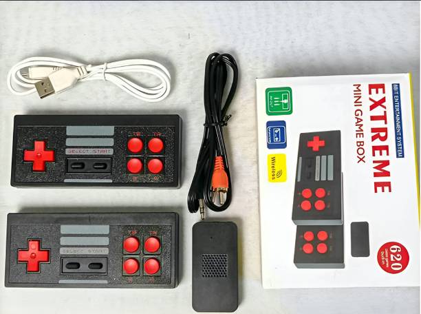 HG WORLD Retro Extreme Mini Game Box Wireless 500+ Built in Classic Tv Video Game Console Children's Toy Revisit Childhood 1 GB with Portable 8 Bit Game Box, Super Contra & Many More Games, AV Output