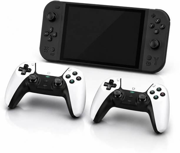HG WORLD G90 Handheld Gaming Console with Dual Gaming Controller, Multi Emulator Arcade 7 Inch IPS Display, quad-core processor (RK3566), 4000mAh battery, 64 GB with 30000+God of War, GTA & More Retro Games, Revisit Childhood, Tv Video game for Kids