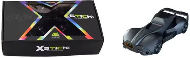 Playtastic X Stick Video Game Console Game Box Dual System 64 GB with Built in 20000+ Retro Games, 2.4G Wireless Gamepad 4K HD Game Stick TV BOX