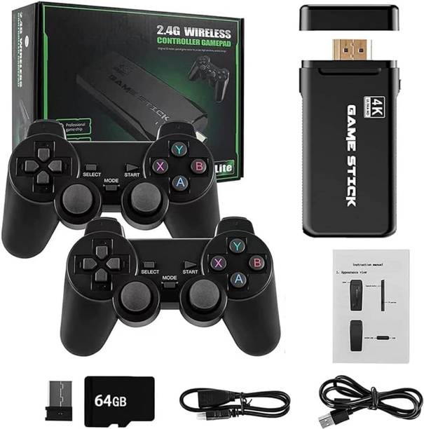 TUNIFI Wireless video games for tv gaming, Retro gaming console with Game Stick 64 GB with Old School Station Video Games