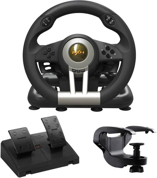 BITWEAVE PXN V3 Gaming Steering Wheel with Pedals,180°Steering Rotation,Racing wheel with Car Steering Game Set for Realistic Driving Experience
