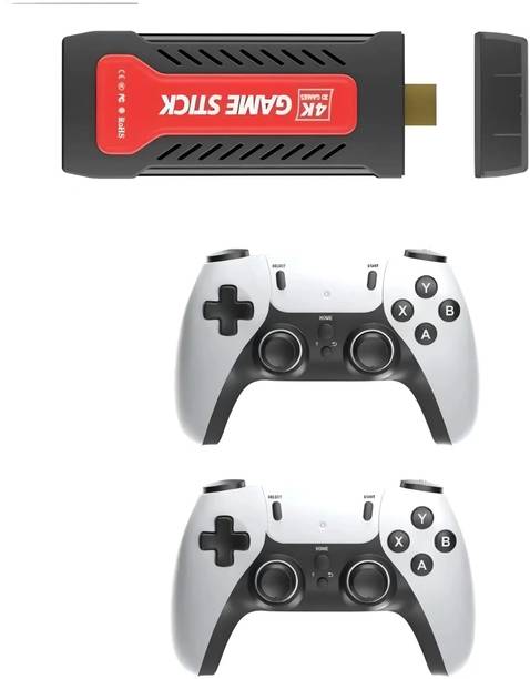 HG WORLD Retro GD30 2.4G Dual Wireless 4K Game Stick, Video Game Handheld 64 GB with Full HD HDMI Output 40+ Emulators, 30000+ Games