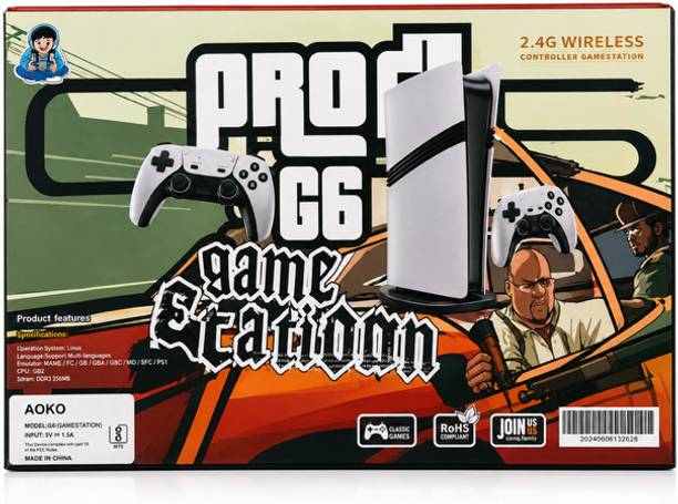 Playtastic GS5 Pro Retro Gaming Console Special Edition 64 GB with with 40000 Games like GTA , Tekken, 53 Simulators for PSP Games