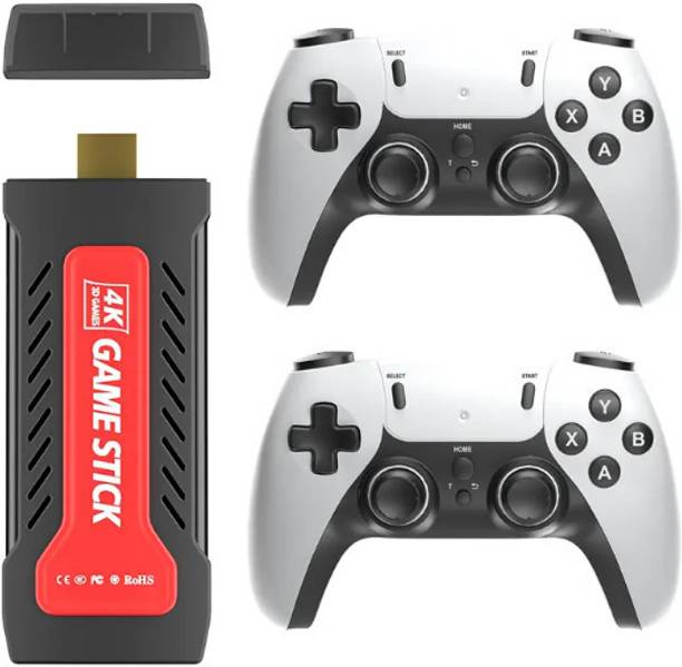 HG WORLD Retro GD30 4K Game Stick Console 2.4G Dual Wireless Gamepad Video game handheld Gaming console for tv ,old video game for kids (Best Gift & Fun) All Ages 64 GB with Full HD HDMI Output 40+ Emulators, Video Games for Tv, Gaming Console