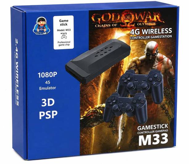 Playtastic M33 Game Stick Limited Edition Retro Game Console with Inbuild 30K Games 64 GB with GTA Vice City, Tekken, Other Retro Games