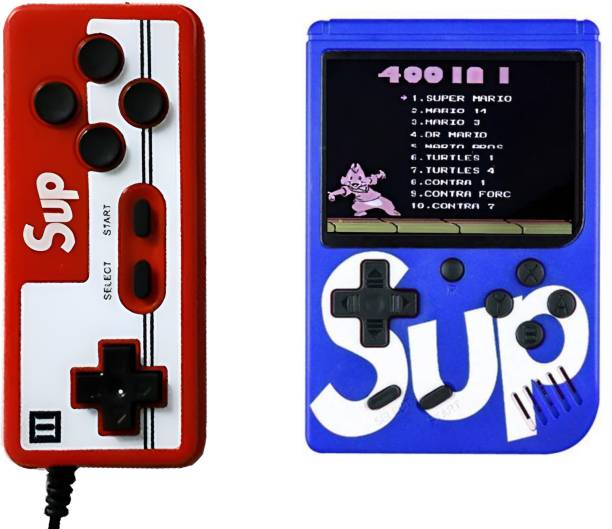Hgworld Sup R35X 2 Player Retro 400+ Classic Video Games PortableHandheld Gaming Console 64 GB with 3.5" Screen, Contra, Turtles, Tank, Bomber Man, Aladdin, Etc