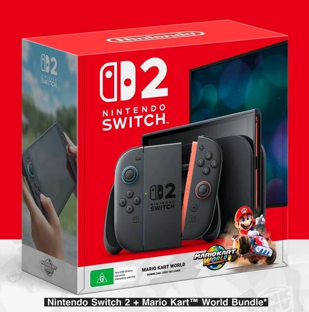 NINTENDO Switch 2 Gaming Console | The Ultimate 3-in-1 Gaming Powerhouse| Next Version | Play:TV, Tabletop or Handheld With 4K HDR | Built-in GameChat & Video Chat 256 GB with Joy-Con 2 with Magnetic Snap, Smart & Super Portable, Best Value for Gamers